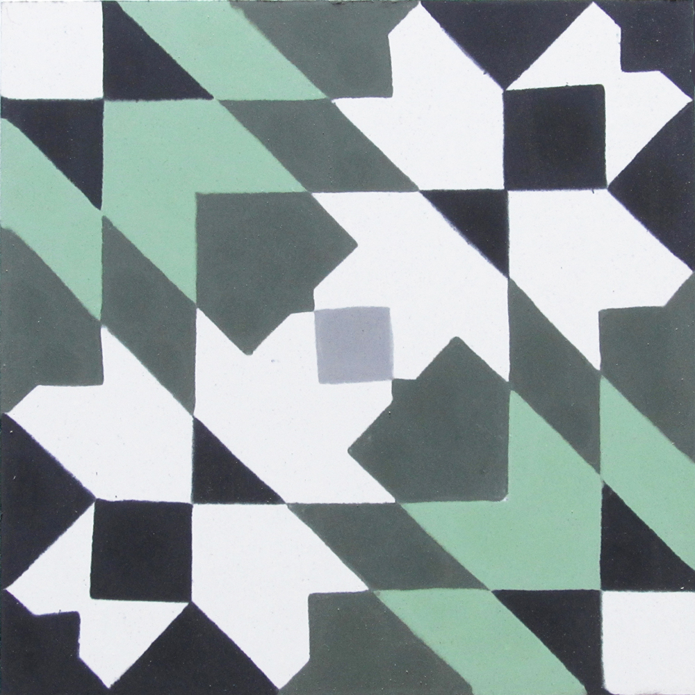 Zementfliesen 502 - geometrische Motive sind typisch für die marokkanischen Fliesen