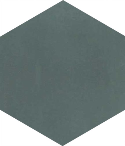 Einfarbige hexagonale (sechseckige) Zementfliesen von articima, Farbe M29 | "Fichte"