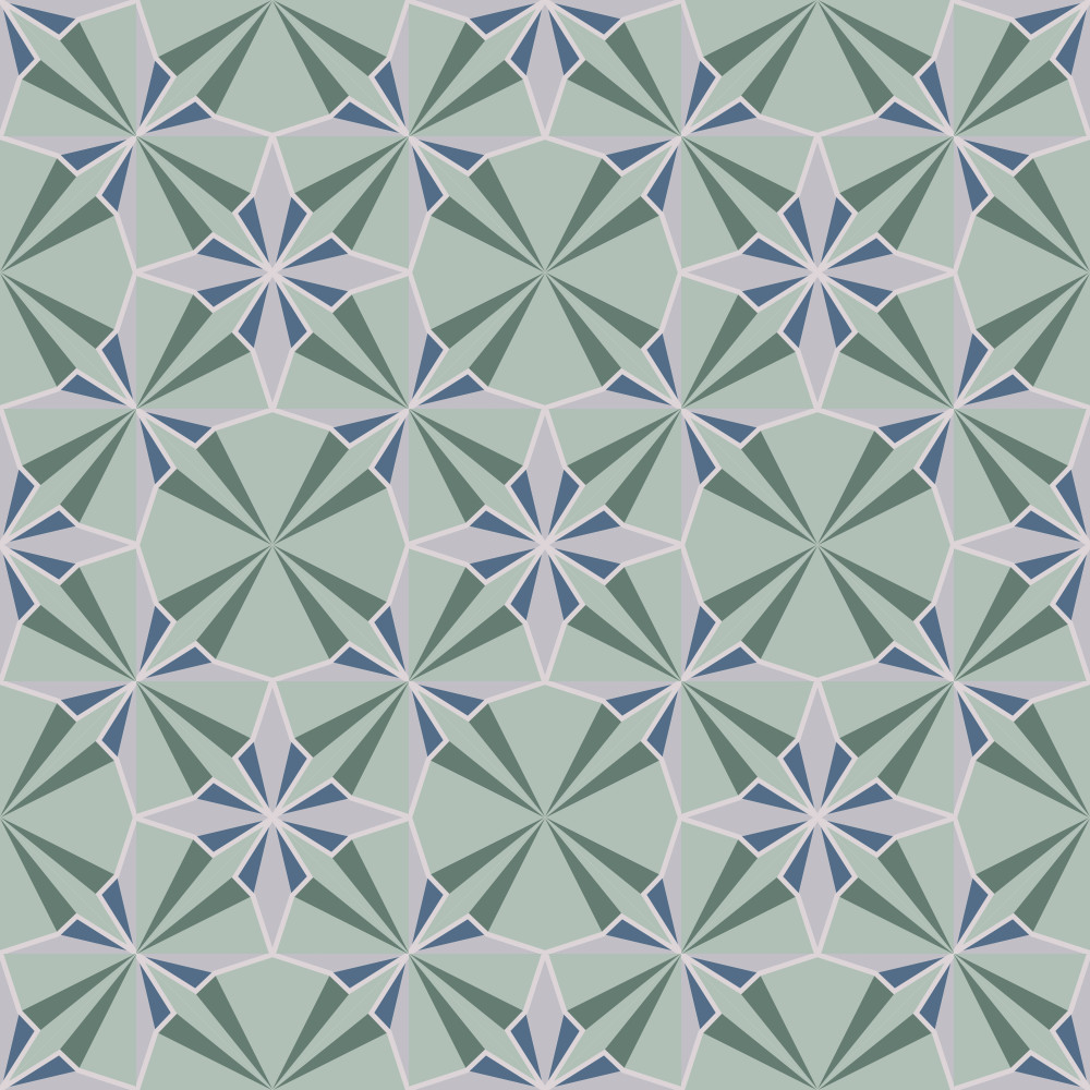 Exklusives Design bei articima | Zementfliesen Ref. 59101 | 8x8 Darstellung | Variante 2