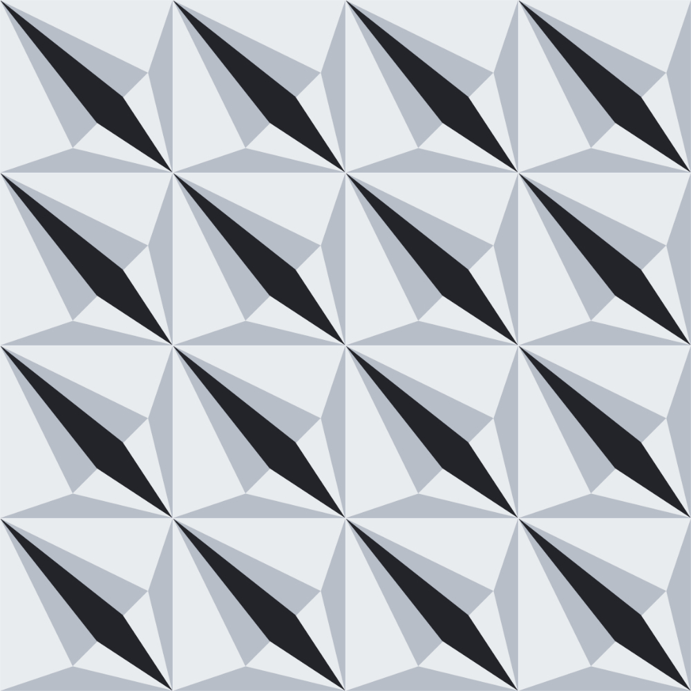 Zementfliesen Ref. 910 | Exklusiv bei articima | Farbenkombination aus Schwarz, Weiss und Grau | Verlegevariante 1