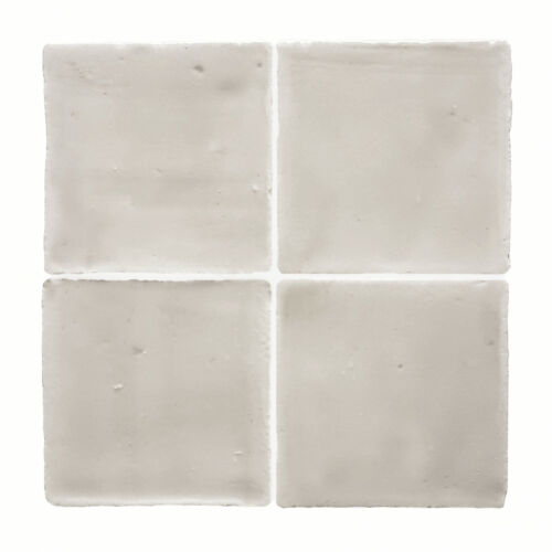 Glasierte Terracotta Wandfliesen - Farbe Perlgrau, Referenz G105 - Format 10x10 cm