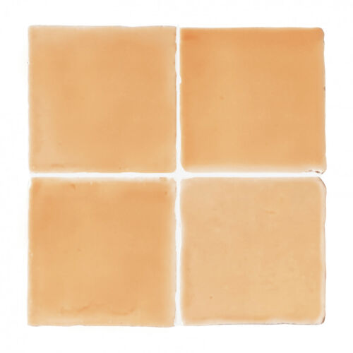 glasierte terracotta Wandfliesen Farbe Lachs 10x10cm