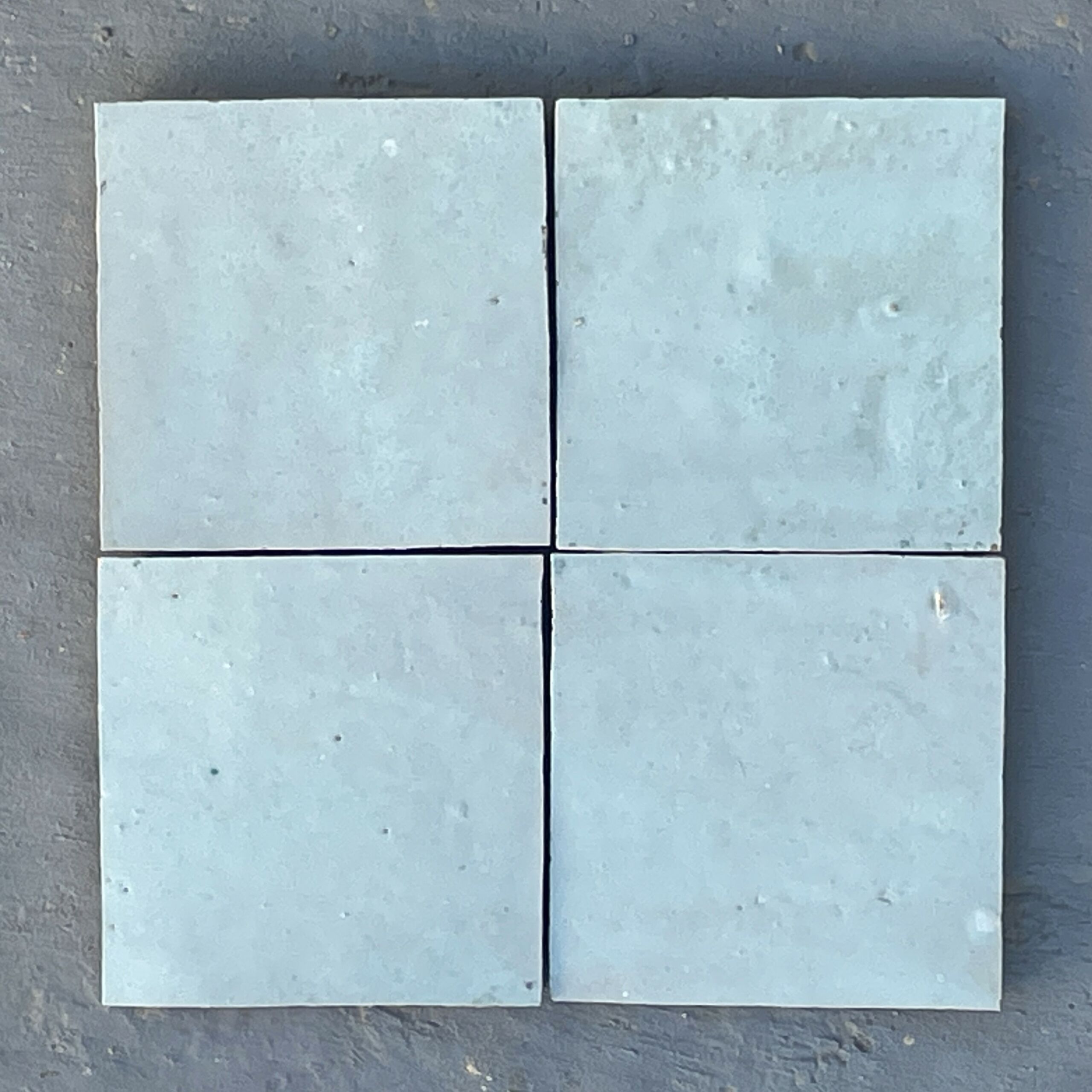 Original Zellige Fliesen Mintblau 10x10 cm, Ref. Z108