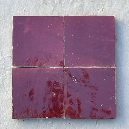 Original Zellige Fliesen Bordeaux 10x10 cm, Ref. Z104