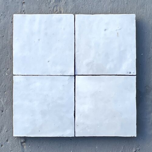 Original Zellige Fliesen Weiß 10x10 cm, Ref. Z101