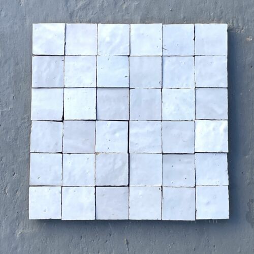Echte marokkanische Zellige ca. 5×5 cm – handgefertigt und glasiert, Ref. Z55